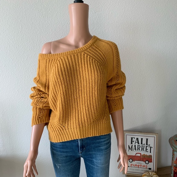 🍁 Funkitribe Golden Mustard Sweater (L) 🍁 - Picture 1 of 8